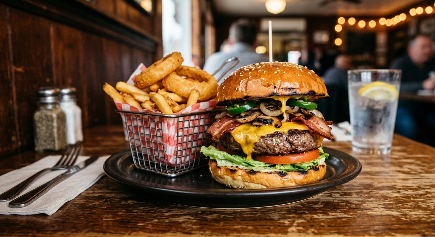 Big Rigo Cheeseburger at Rigo's Cafe